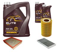 DENCKERMANN Controllo Set MANNOL Elite 5W-40 7L Per Saab 9-3 2.2 TiD