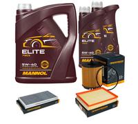 Denckermann Controllo Set mannol Elite 5W-40 7L per Saab 9-3 Cabriolet 1.8 T