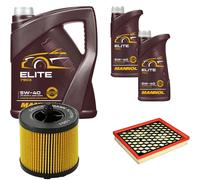 DENCKERMANN Controllo Set MANNOL Elite 5W-40 7L Per Saab 9-5 2.0 Turbo