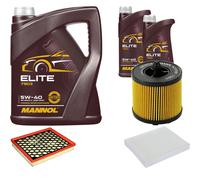 DENCKERMANN Controllo Set MANNOL Elite 5W-40 7L Per Saab 9-5 2.0 Turbo