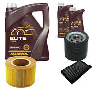 Denckermann Controllo Set mannol Elite 5W-40 7L per Saab 9-5 Combi 2.0 T