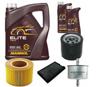 DENCKERMANN Controllo Set MANNOL Elite 5W-40 7L Per Saab 9-5 Kombi 2.0 T 2.3