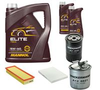 DENCKERMANN Controllo Set MANNOL Elite 5W-40 7L Per Seat Cordoba Vario 1.9