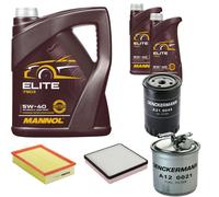 DENCKERMANN Controllo Set MANNOL Elite 5W-40 7L Per Seat Toledo I 1.9 TDi