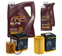 DENCKERMANN Controllo Set MANNOL Elite 5W-40 7L Per Smart Cabrio 0.7 0.6
