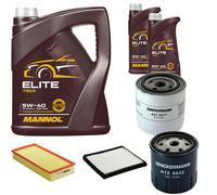 DENCKERMANN Controllo Set MANNOL Elite 5W-40 7L Per Volvo V40 Kombi 1.9 DI