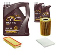 DENCKERMANN Controllo Set MANNOL Elite 5W-40 7L Per VW Caddy II Kasten 1.9 D