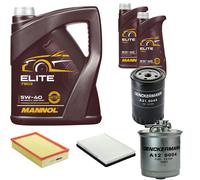 DENCKERMANN Controllo Set MANNOL Elite 5W-40 7L Per VW Passat Variant 1.9