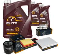 DENCKERMANN Controllo Set MANNOL Elite 5W-40 7L Per VW Polo 1.4 Seat Ibiza