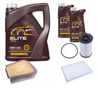 Denckermann Controllo Set mannol Elite 5W-40 7L per VW Touareg 3.0 TSI
