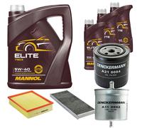 DENCKERMANN Controllo Set MANNOL Elite 5W-40 8L Per Audi A4 Avant 2.4 2.8