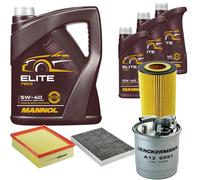DENCKERMANN Controllo Set MANNOL Elite 5W-40 8L Per Audi A4 Avant 2.5 TDI