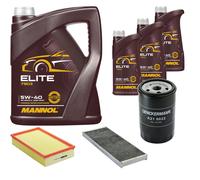 DENCKERMANN Controllo Set MANNOL Elite 5W-40 8L Per Audi Cabriolet 2.6 2.0 E