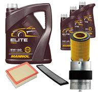 DENCKERMANN Controllo Set MANNOL Elite 5W-40 8L Per BMW 3er Cabriolet 320 Ci