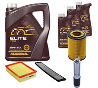 DENCKERMANN Controllo Set MANNOL Elite 5W-40 8L Per BMW 3er Cabriolet 320 Ci