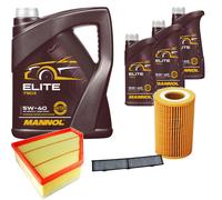 DENCKERMANN Controllo Set MANNOL Elite 5W-40 8L Per BMW 3er Touring 335d