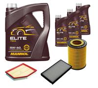 DENCKERMANN Controllo Set MANNOL Elite 5W-40 8L Per BMW 5 Serie 520I 525I