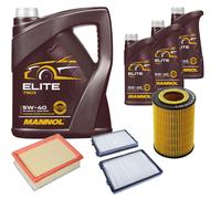 DENCKERMANN Controllo Set MANNOL Elite 5W-40 8L Per BMW 5 Serie 523I 520I