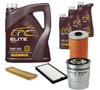 DENCKERMANN Controllo Set MANNOL Elite 5W-40 8L Per BMW 5 Serie 525tds 525td