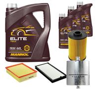 DENCKERMANN Controllo Set MANNOL Elite 5W-40 8L Per BMW 5 Serie 540I V8 7 Serie