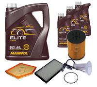 DENCKERMANN Controllo Set MANNOL Elite 5W-40 8L Per BMW 6er Cabriolet 645 Ci