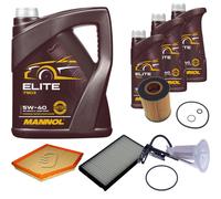 DENCKERMANN Controllo Set MANNOL Elite 5W-40 8L Per BMW 6er Cabriolet 650i