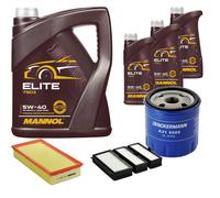 DENCKERMANN Controllo Set MANNOL Elite 5W-40 8L Per Fiat Scudo Kasten 2.0