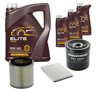 DENCKERMANN Controllo Set MANNOL Elite 5W-40 8L Per Ford Maverick 2.7 TD