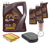 DENCKERMANN Controllo Set MANNOL Elite 5W-40 8L Per Mercedes-Benz C-Klasse
