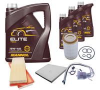 DENCKERMANN Controllo Set MANNOL Elite 5W-40 8L Per Mercedes-Benz E-Klasse