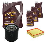 DENCKERMANN Controllo Set MANNOL Elite 5W-40 8L Per Opel Omega B 2.2 16V 2.0