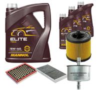 Denckermann Controllo Set mannol Elite 5W-40 8L per Opel Vectra C Cc Signum
