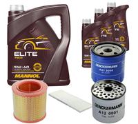 Denckermann Controllo Set mannol Elite 5W-40 8L per Peugeot Boxer Cassone