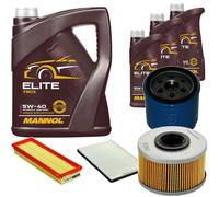 DENCKERMANN Controllo Set MANNOL Elite 5W-40 8L Per Renault Megane I 1.9 DTI