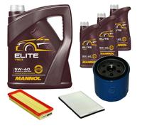 Denckermann Controllo Set mannol Elite 5W-40 8L per Renault Megane I 1.9 Dti