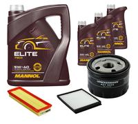 DENCKERMANN Controllo Set MANNOL Elite 5W-40 8L Per Renault Megane Scenic