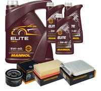 DENCKERMANN Controllo Set MANNOL Elite 5W-40 8L Per Renault Modus/Grand 1.6