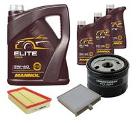 DENCKERMANN Controllo Set MANNOL Elite 5W-40 8L Per Renault Scénic II 1.6