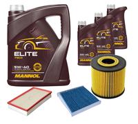 DENCKERMANN Controllo Set MANNOL Elite 5W-40 8L Per Volvo S80 I 2.4 2.0 T