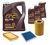 DENCKERMANN Controllo Set MANNOL Elite 5W-40 8L Per Volvo V70 II 2.4 D5 XC70