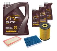 DENCKERMANN Controllo Set MANNOL Elite 5W-40 8L Per VW Touareg 3.6 V6 FSI