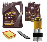 DENCKERMANN Controllo Set MANNOL Elite 5W-40 9L Per BMW 3er Cabriolet 320 Ci