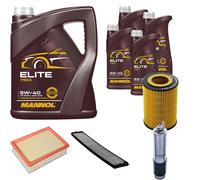DENCKERMANN Controllo Set MANNOL Elite 5W-40 9L Per BMW 3er Cabriolet 320 Ci