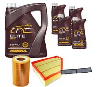 DENCKERMANN Controllo Set MANNOL Elite 5W-40 9L Per BMW 3er Touring 335d