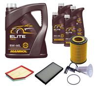 DENCKERMANN Controllo Set MANNOL Elite 5W-40 9L Per BMW 5 Serie 520I 525I