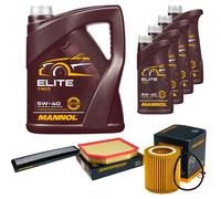 DENCKERMANN Controllo Set MANNOL Elite 5W-40 9L Per BMW X3 2.5 Si xDrive25i