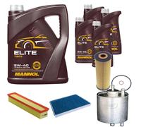 Denckermann Controllo Set mannol Elite 5W-40 9L per Mercedes Benz C Class