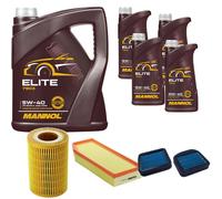 DENCKERMANN Controllo Set MANNOL Elite 5W-40 9L Per Mercedes-Benz E-Klasse