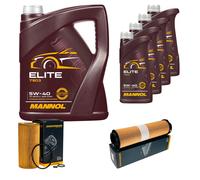 DENCKERMANN Controllo Set MANNOL Elite 5W-40 9L Per Mercedes-Benz E-Klasse
