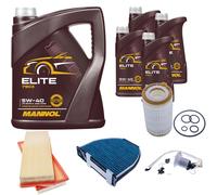 DENCKERMANN Controllo Set MANNOL Elite 5W-40 9L Per Mercedes-Benz GLK-Klasse